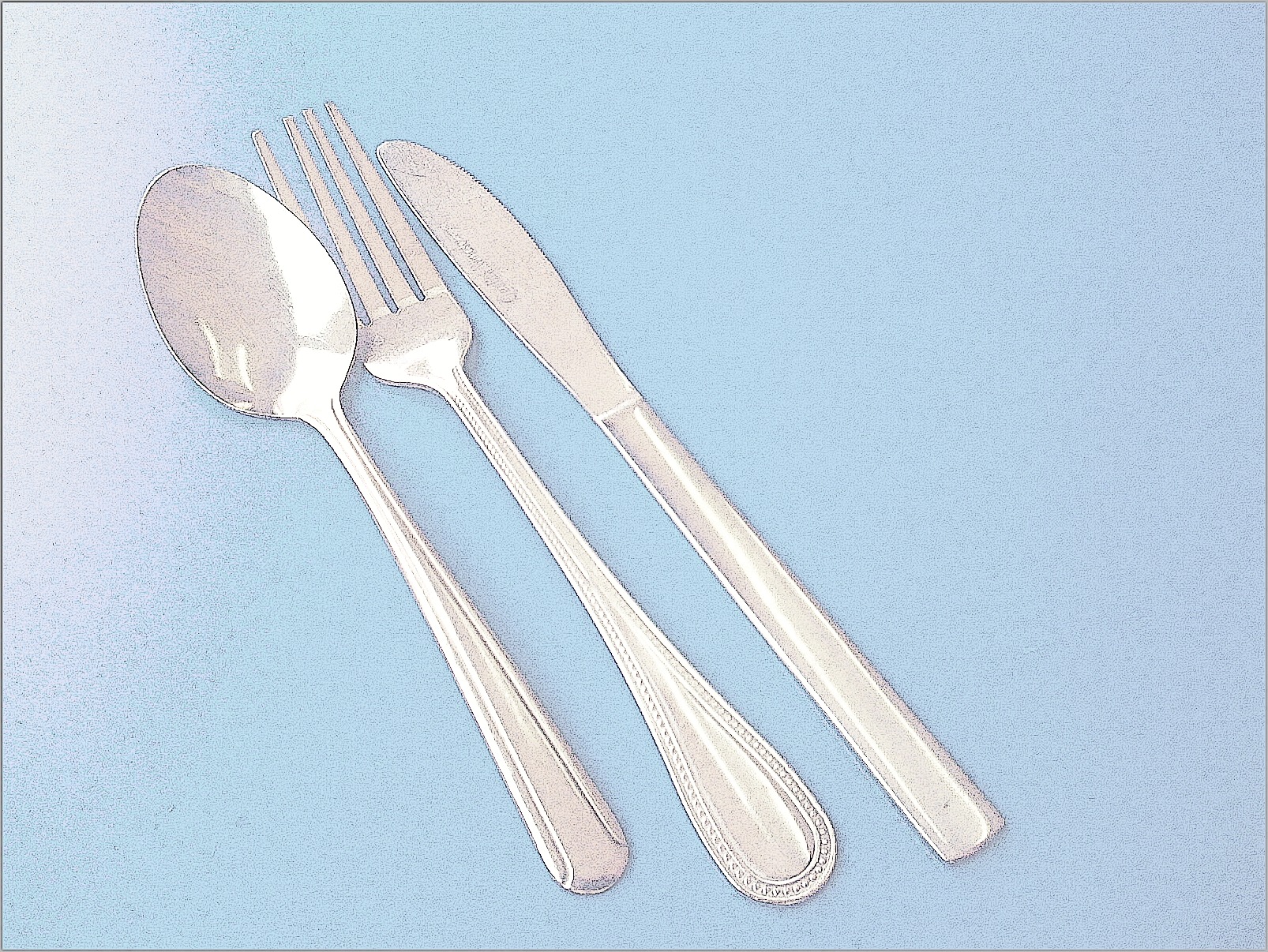 Knife, Fork, Spoon at the Diner march 16 2012